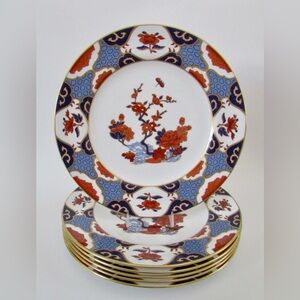 Set of 4 Spode Shima Bone China Luncheon Plates 9 1/4 Y8172-D